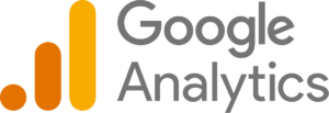 Google Analytics logo, a key tool for tracking and analysing website traffic.